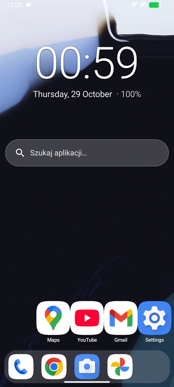 Pulpit z zegarem, wyszukiwarką i dokiem
