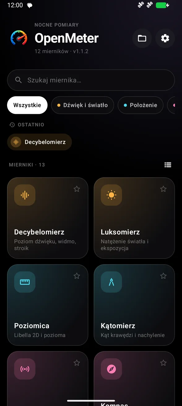 Katalog mierników telefonu